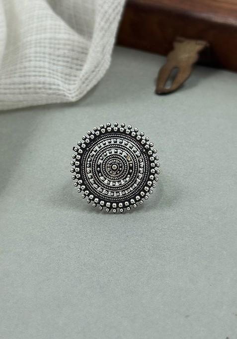 Silver Plated Adjustable Finger Ring