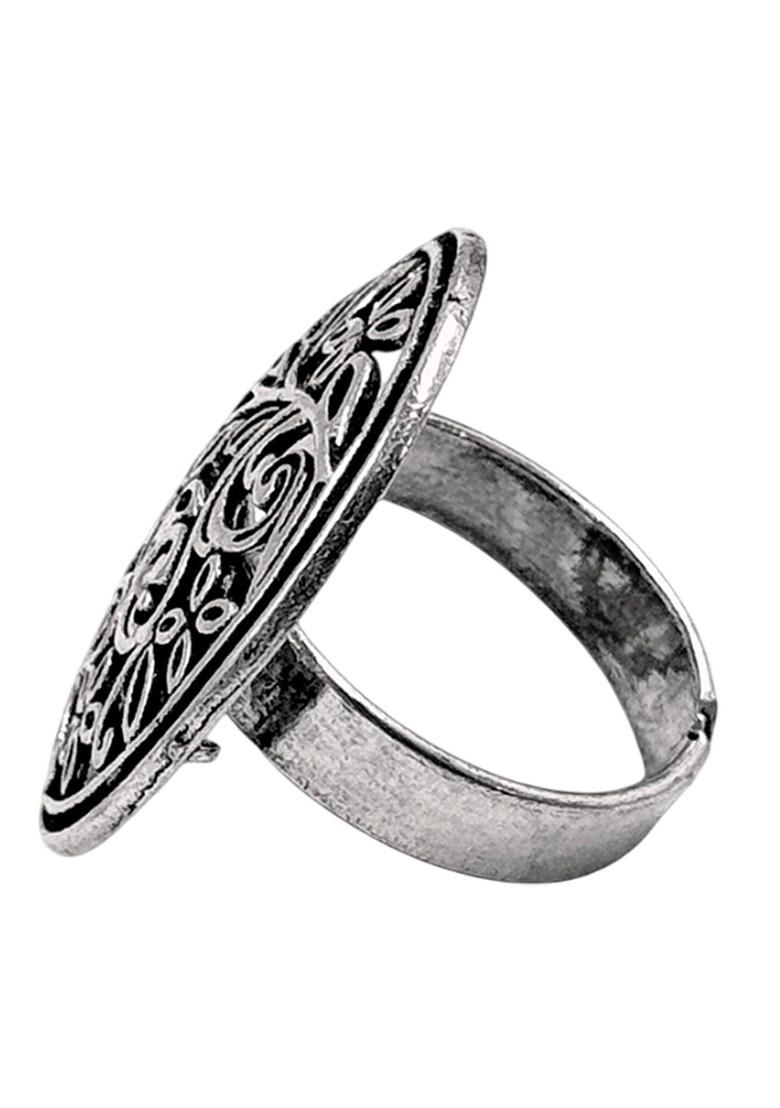 Oxidised Adjustable Skin Friendly Finger Ring