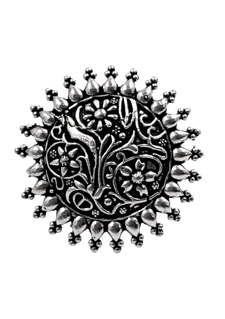 Oxidised Adjustable Skin Friendly Finger Ring