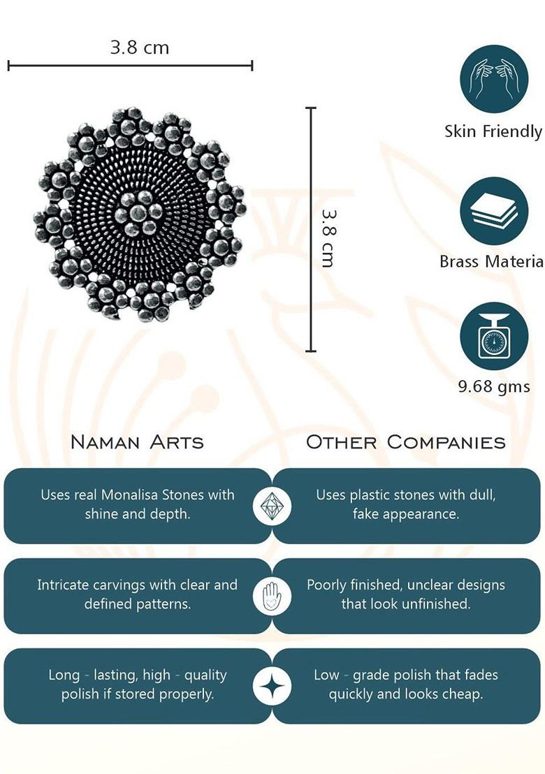 Oxidised Adjustable Skin Friendly Finger Ring