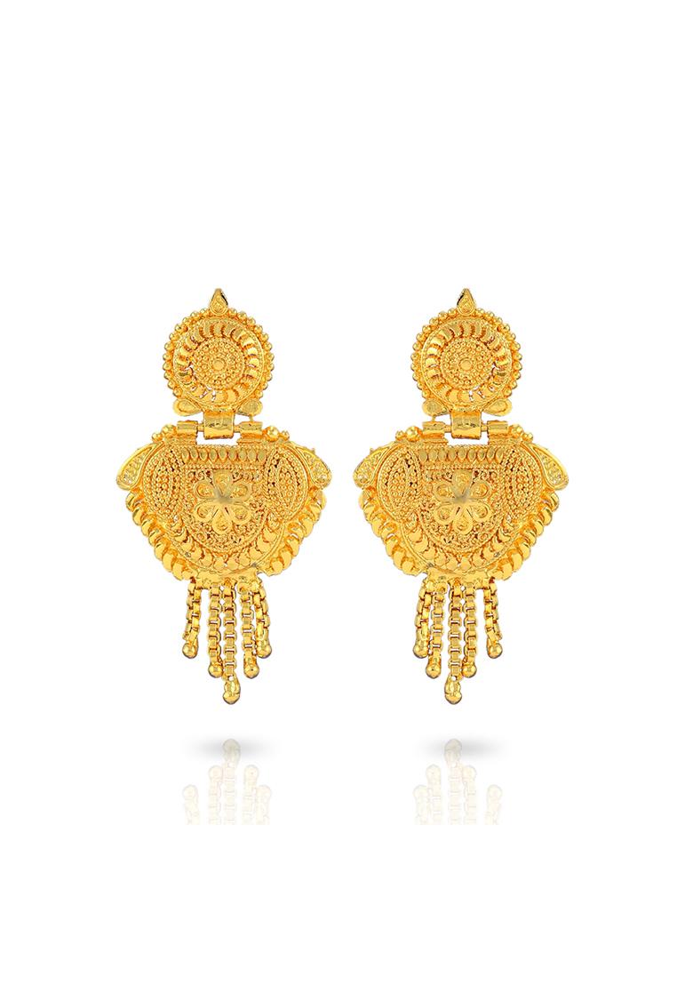 Gold Plated Long Haram Necklace Set