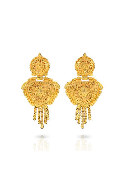 Gold Plated Long Haram Necklace Set