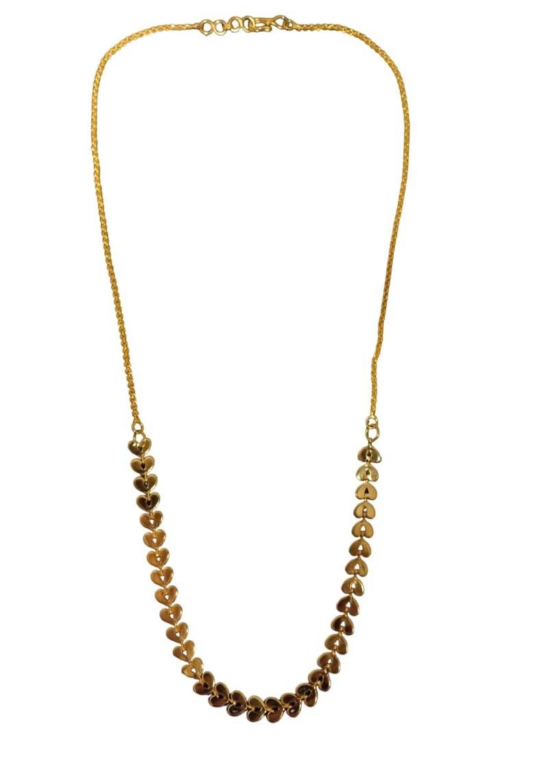 Gold Plated Heart Shaped Necklace Set