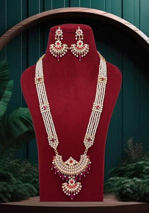 Rani Kundan Rajputi Rani Haar Necklace Set