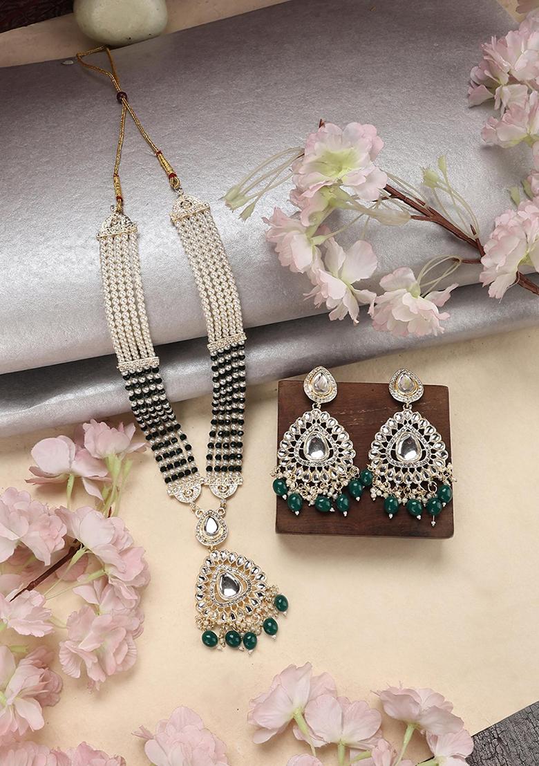 Green Kundan Necklace Set