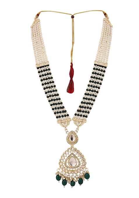 Green Kundan Necklace Set