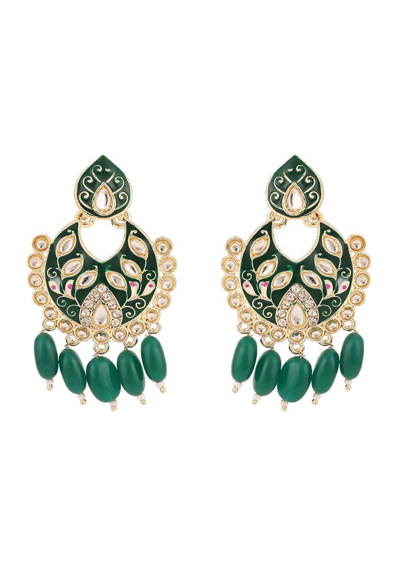 Green Kundan Necklace Set