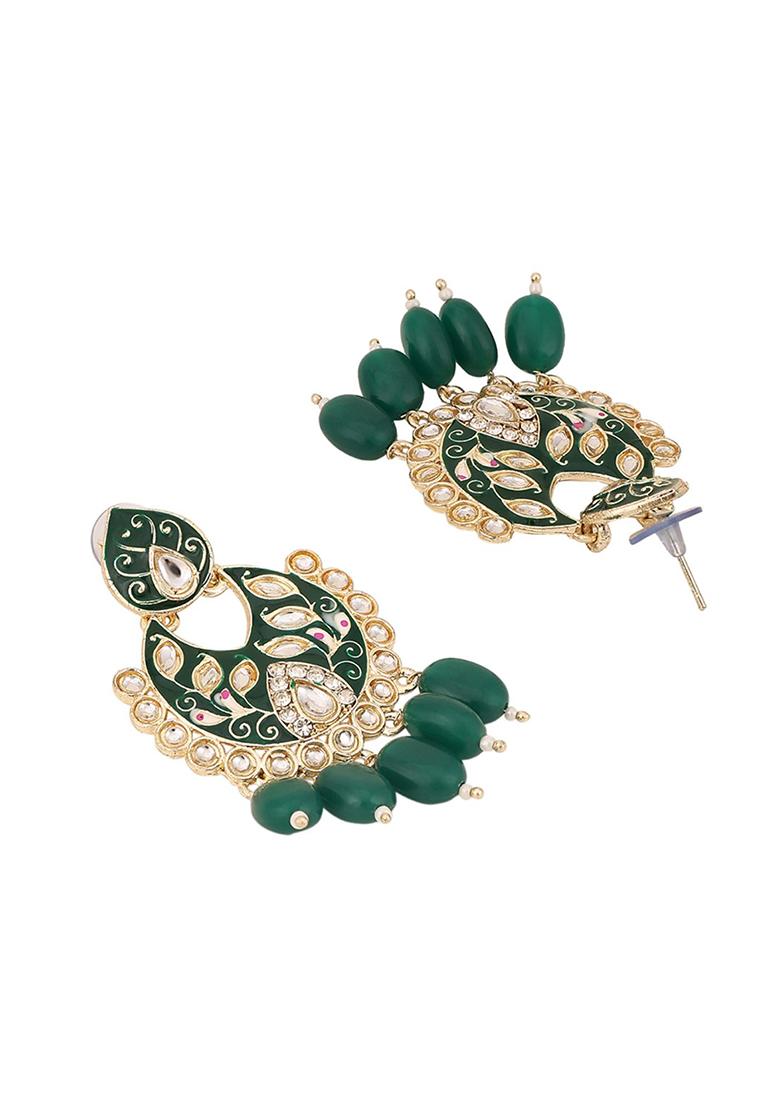 Green Kundan Necklace Set