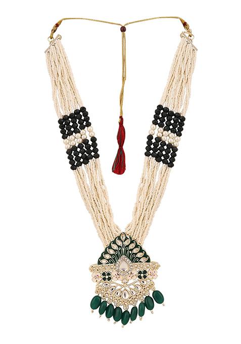 Green Kundan Necklace Set