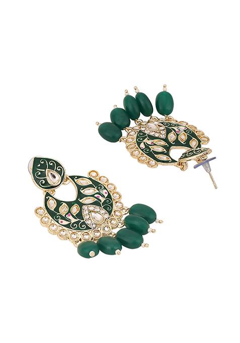 Green Kundan Necklace Set