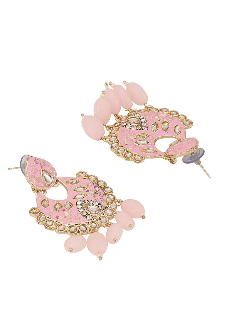 Pink Cubic Zirconia Necklace Set