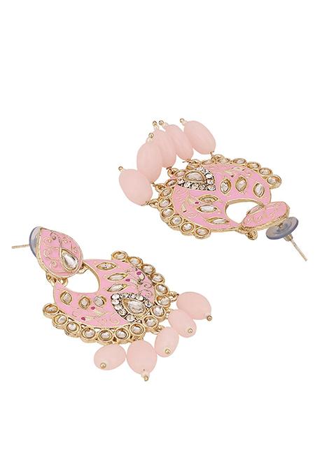 Pink Cubic Zirconia Necklace Set