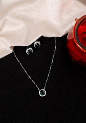 Gold Plated Cubic Zircon American Diamond Necklace