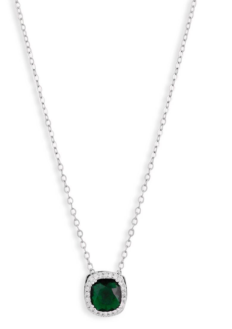 Gold Plated Cubic Zircon American Diamond Necklace - Indya
