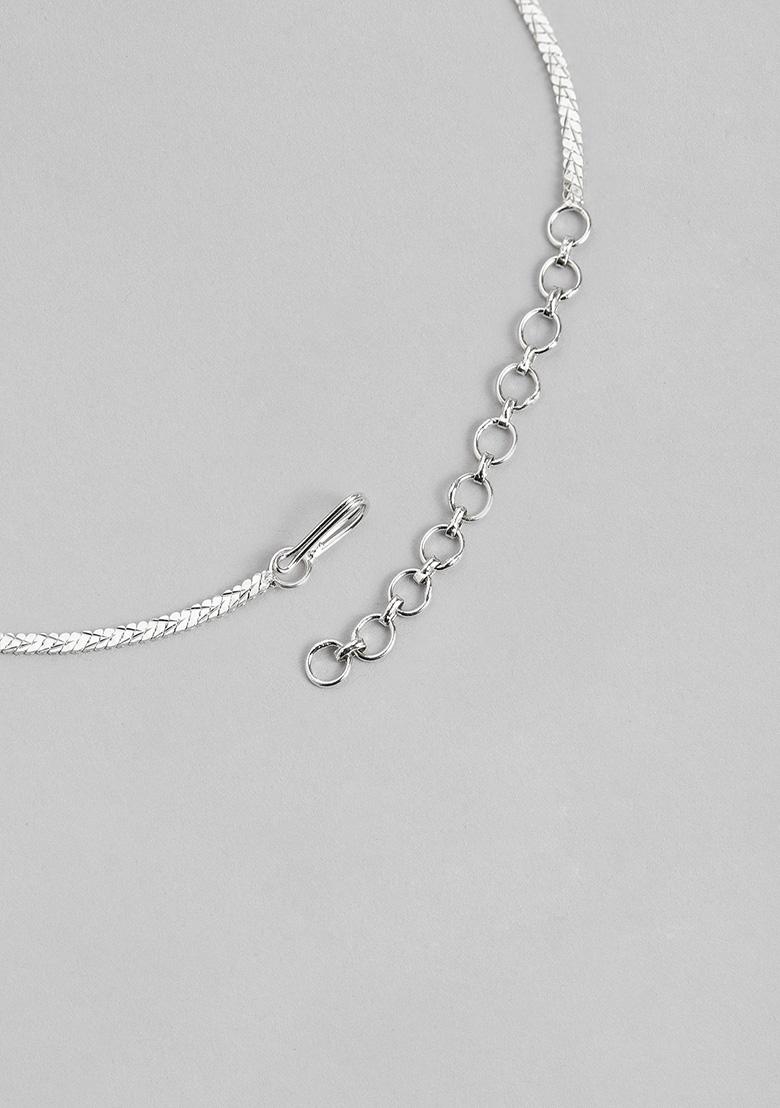 Gold Plated Cubic Zircon American Diamond Necklace Set - Indya