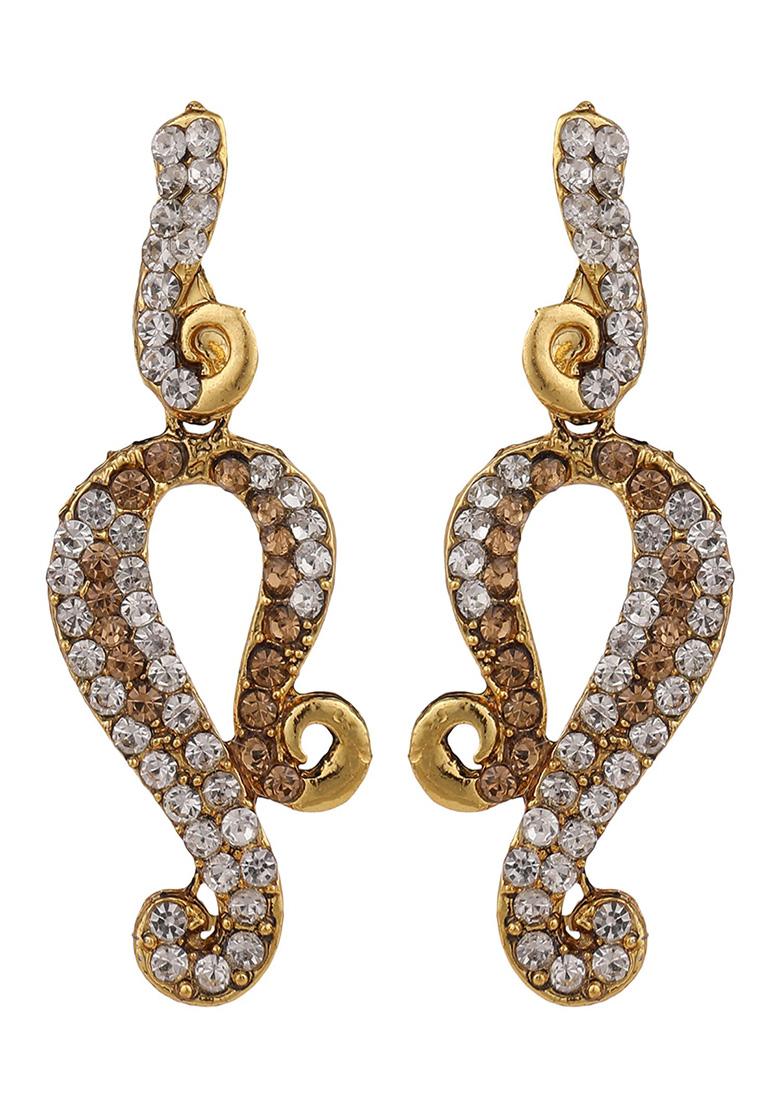 Gold Plated Cubic Zirconia Necklace Set - Indya