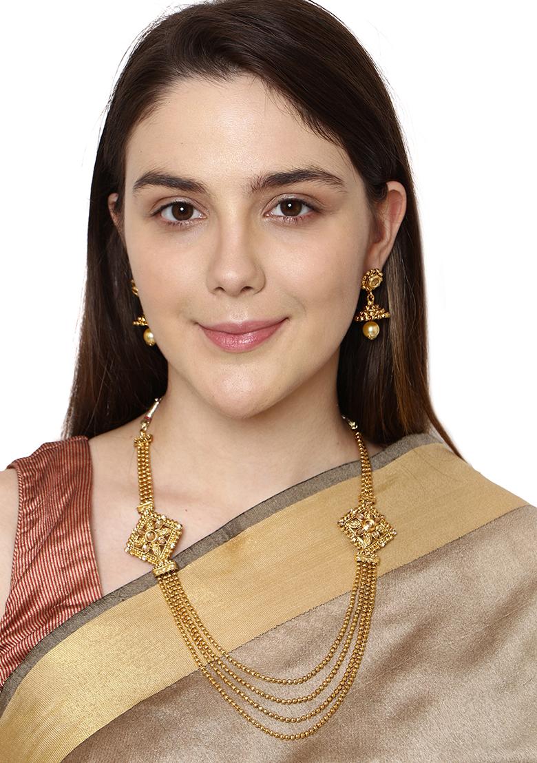 Gold Plated Cubic Zirconia Necklace Set