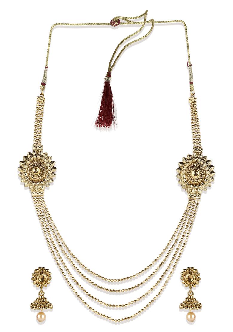 Gold Plated Cubic Zirconia Necklace Set