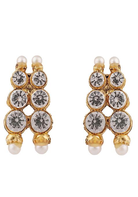 White Gold Plated Cubic Zirconia Necklace Set