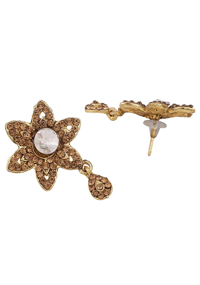 Gold Plated Cubic Zirconia Necklace Set