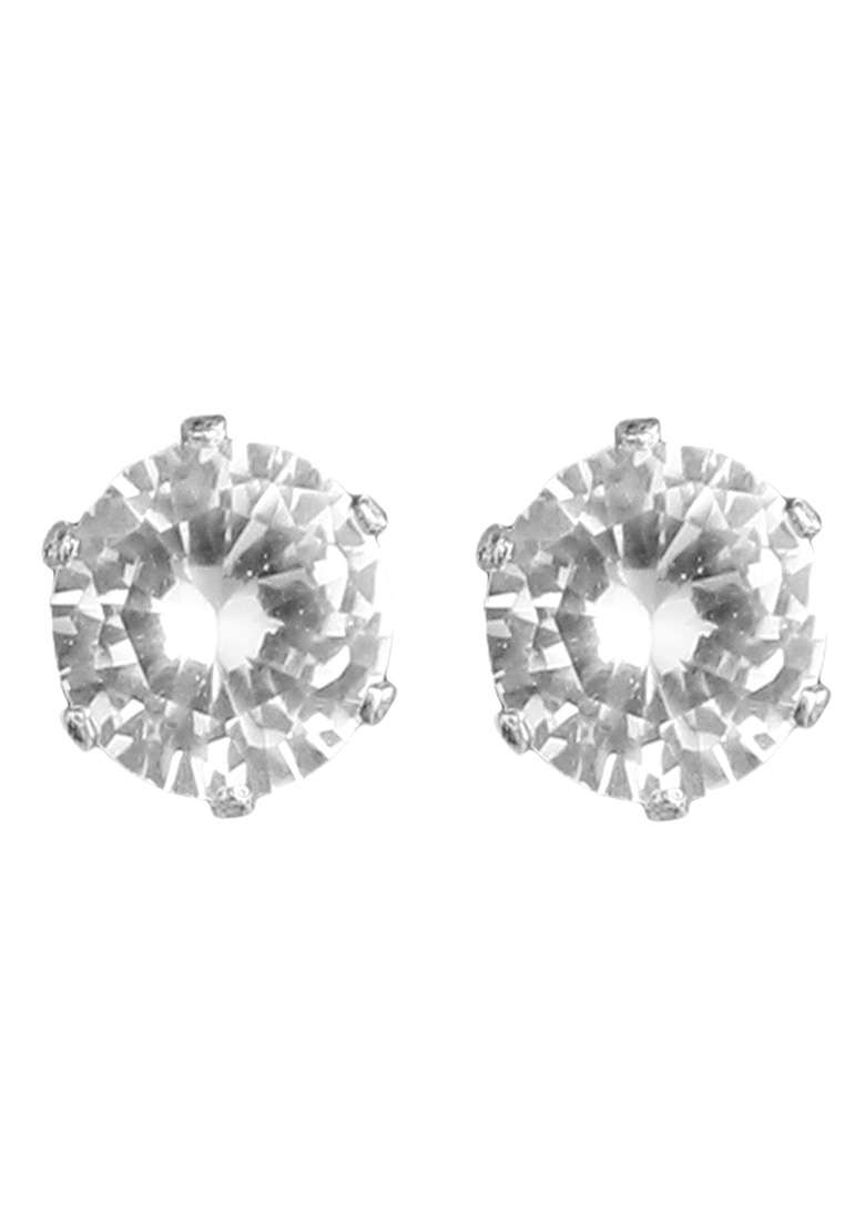 White Gold Plated Pearl Necklace Set - Indya