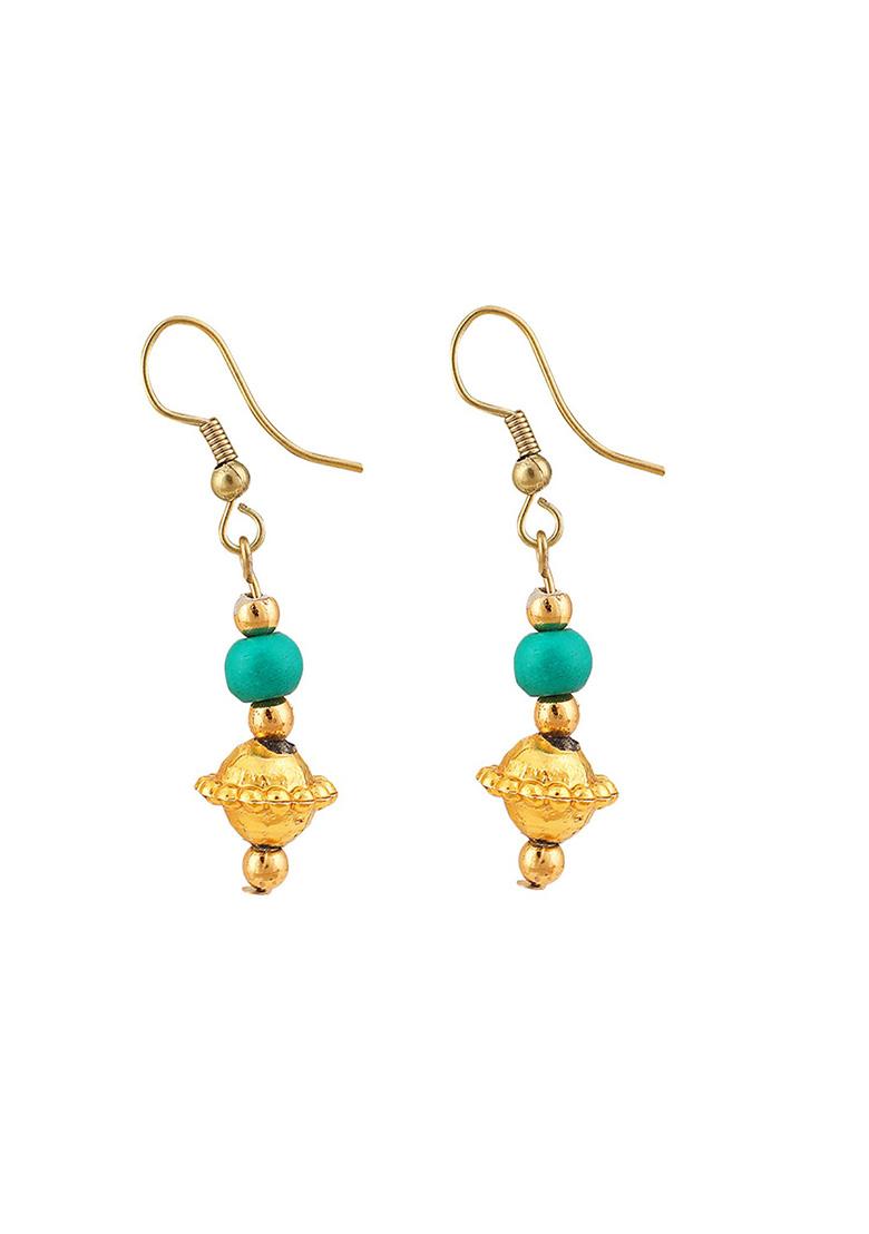 Multicolour Gold Plated Bead Necklace Set - Indya