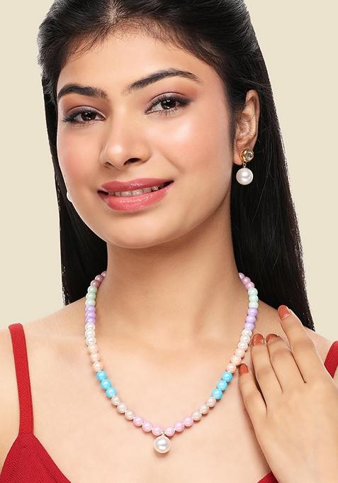 Ladies Luxury Necklace And Earrings Jewellery Set