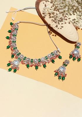Polki Kundan Necklace Set