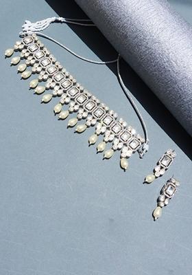Polki Kundan Necklace Set