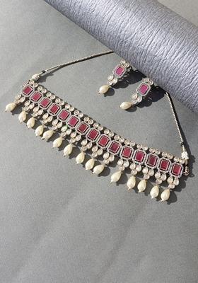 Polki Kundan Necklace Set