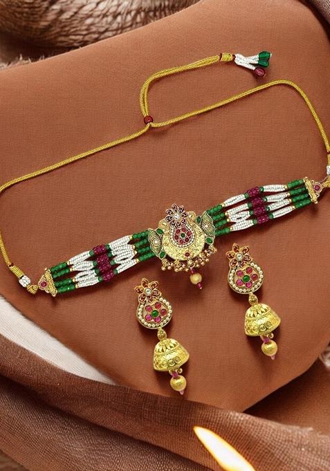 Gold Plated Necklace Set