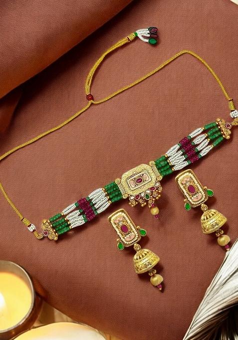 Gold Plated Necklace Set