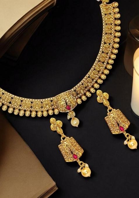 Gold Plated Necklace Set