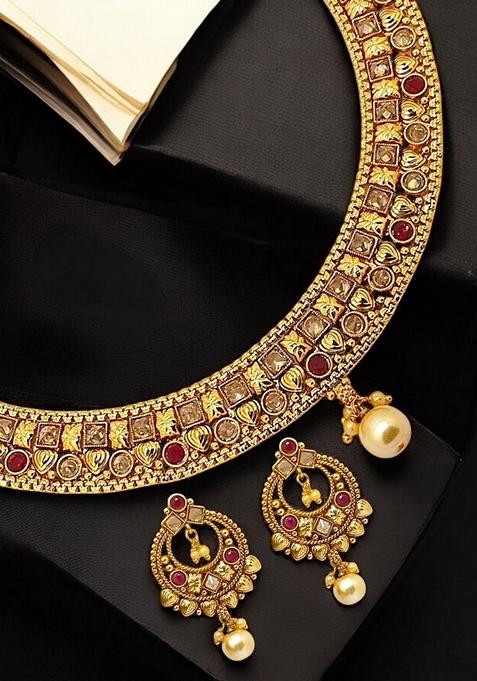Gold Plated Necklace Set