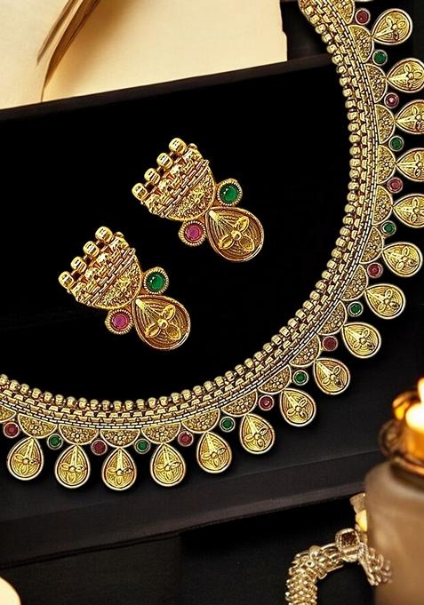 Gold Plated Necklace Set