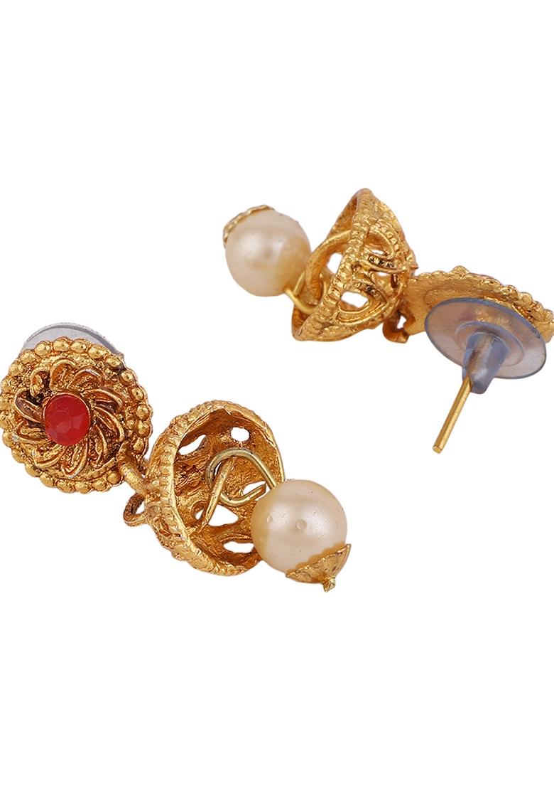 Gold Cubic Zirconia Necklace Set