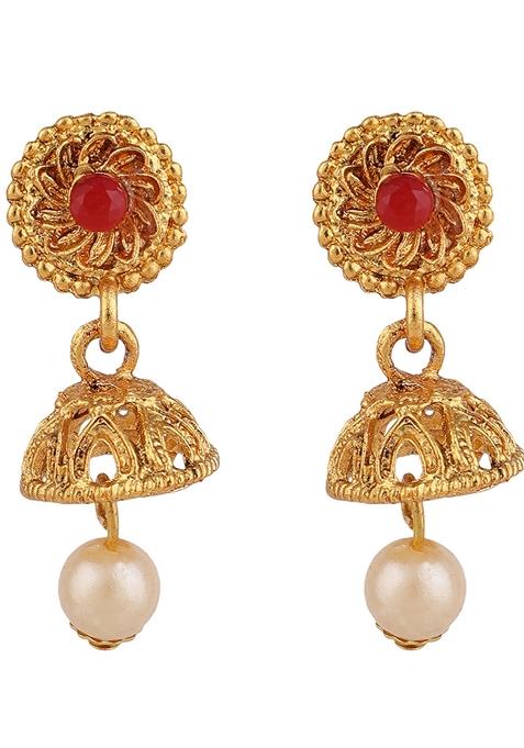 Gold Cubic Zirconia Necklace Set