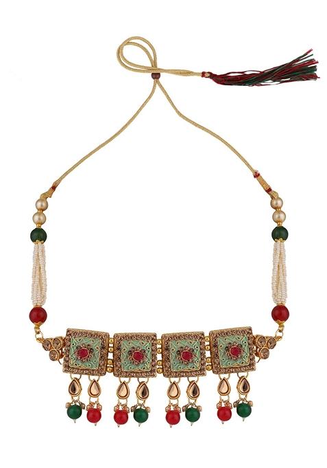 Green Cubic Zirconia Necklace Set