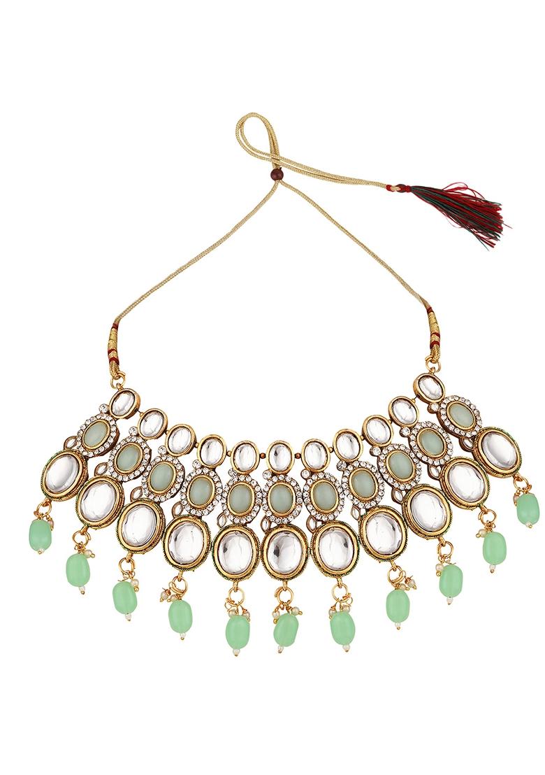 Green Cubic Zirconia Necklace Set