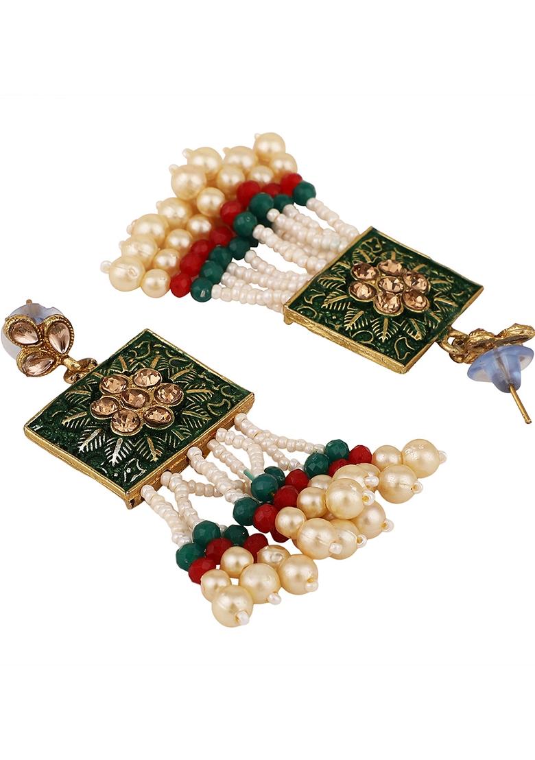 Green Cubic Zirconia Necklace Set