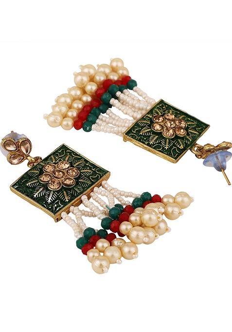 Green Cubic Zirconia Necklace Set