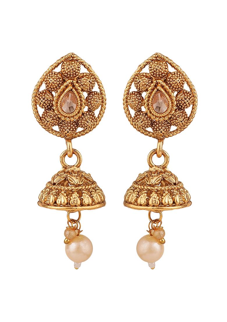 Gold Cubic Zirconia Necklace Set