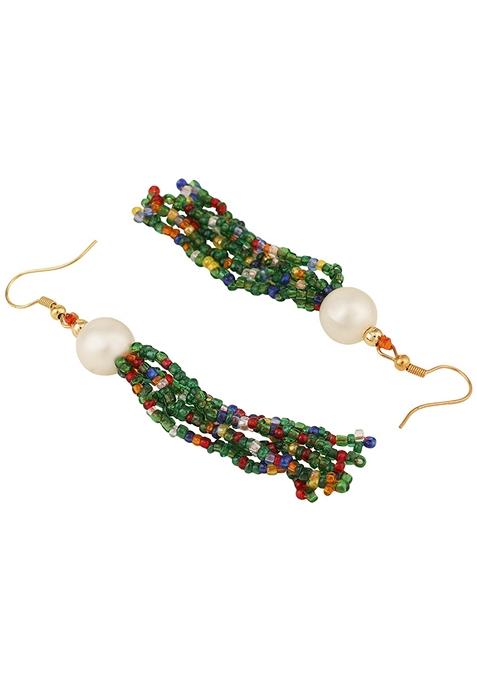 Green Bead Necklace Set