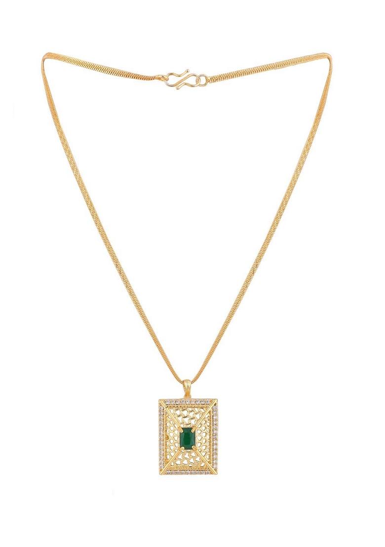 Green Cubic Zirconia Necklace Set