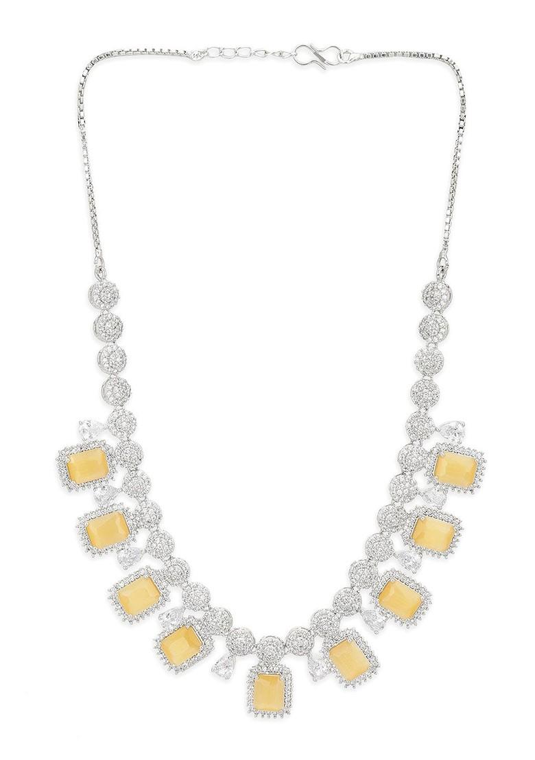 Silver Plated Gold Plated Necklace Set