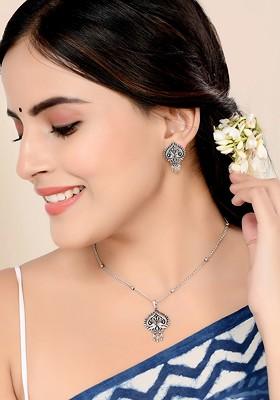 Silver Plated Necklace Set