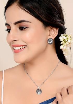 Silver Plated Necklace Set