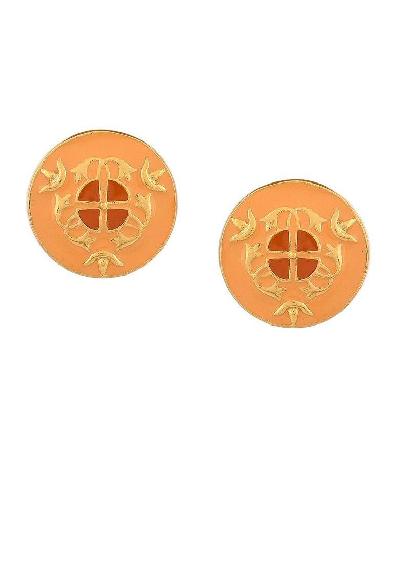 Gold Plated Cz Stone Studded Necklace Set