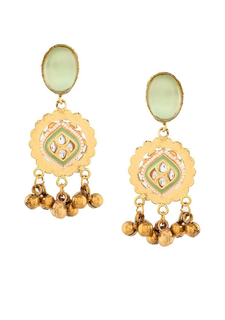 Gold Plated Bead Enamelled Necklace Set