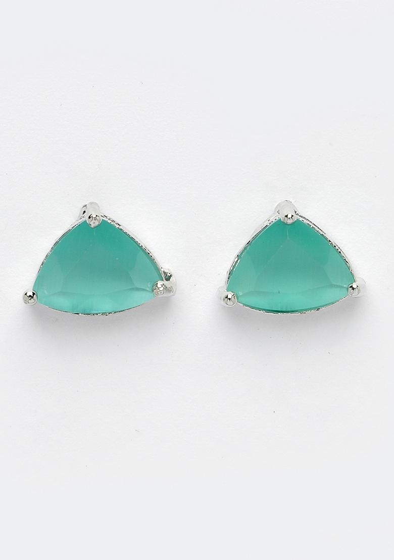 Green Artificial Stones Studded Handcrafted Jewellery Set